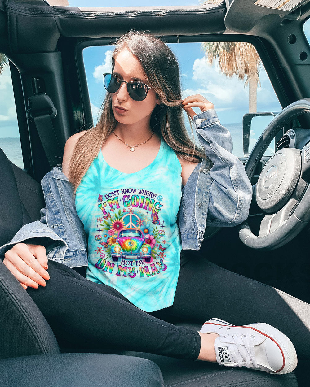Don_E2_80_99t Know Where I_E2_80_99m Going Tie Dye Hippie Peace Van Graphic AOP Shirts _12_ PUT8k