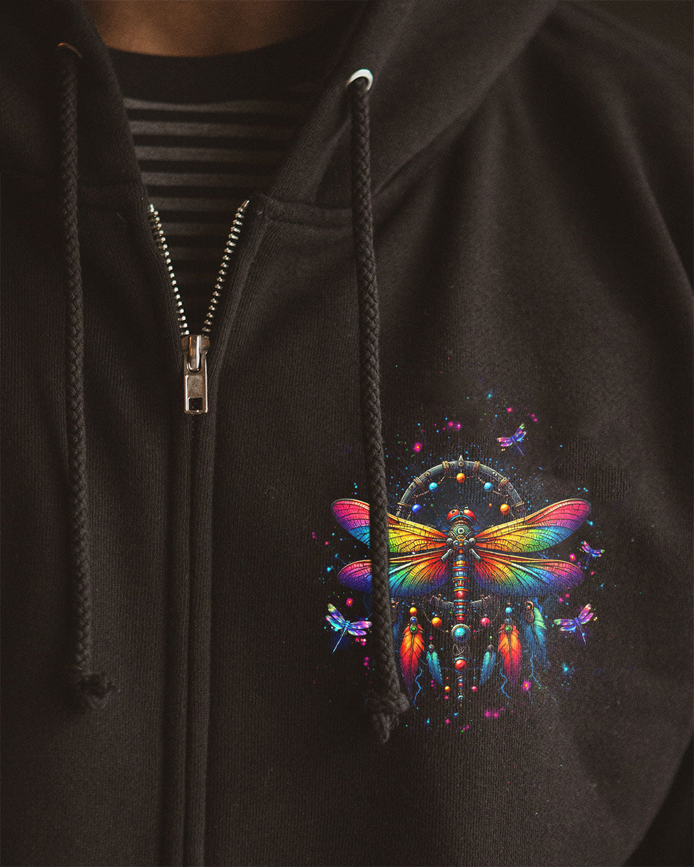 Dreams Come True Dragonfly Colorful Spiritual Graphic AOP Shirts _10_ ac3Au