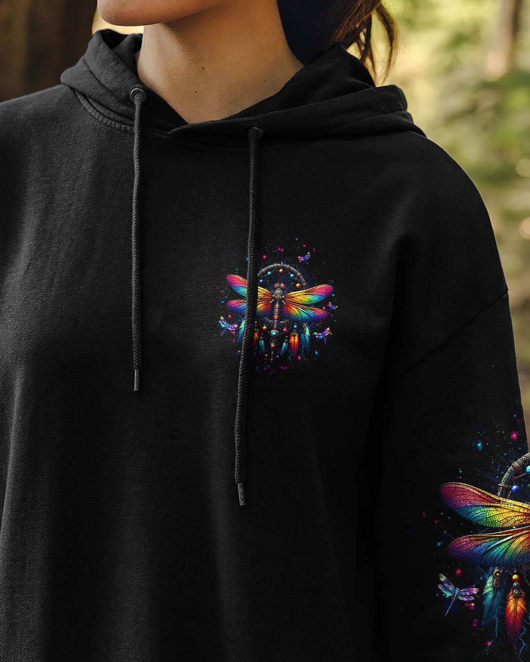 Dreams Come True Dragonfly Colorful Spiritual Graphic AOP Shirts _6_ cSeCW