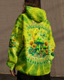 Eat Mushrooms See the Universe Green Tie Dye Mushroom Forest AOP Shirts _12_ CwNOO