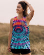 Eat Mushrooms See the Universe Trippy Tie Dye Frog Design AOP Shirts _6_ XrefG
