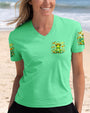 Everything Happens for a Reason Just Believe Green Frog Peace Sign Hippie AOP Shirts _2_ W0ZbB