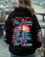 Find Me Where the Music Meets the Ocean Guitar Beach Floral Graphic AOP Shirts _5_ SEPSh