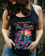 Find Me Where the Music Meets the Ocean Guitar Beach Floral Graphic AOP Shirts _9_ q3t0O