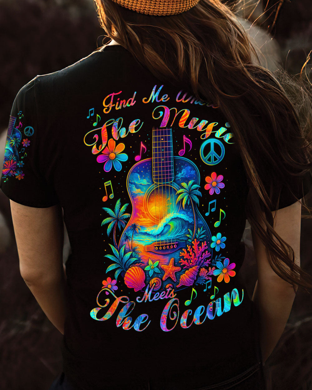 Find Me Where the Music Meets the Ocean Tropical Guitar Music _26 Ocean AOP Shirts _3_ ZQuhX