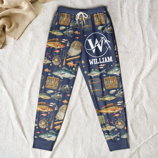 Fishing Custom Name Personalized Sweatpants_1