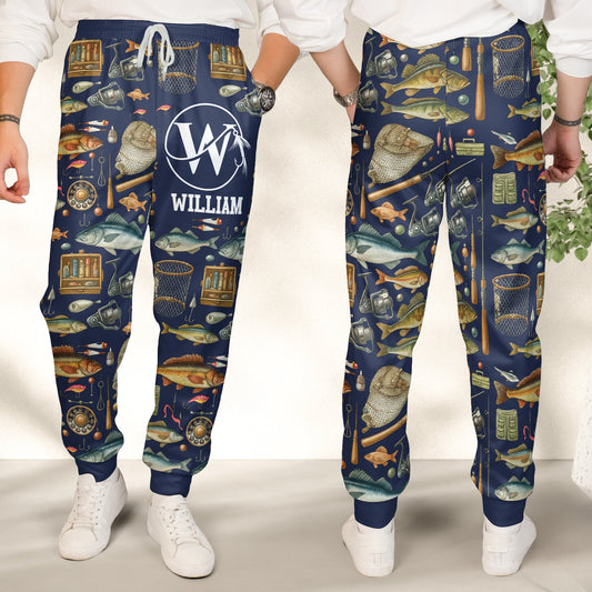Fishing Custom Name Personalized Sweatpants_2