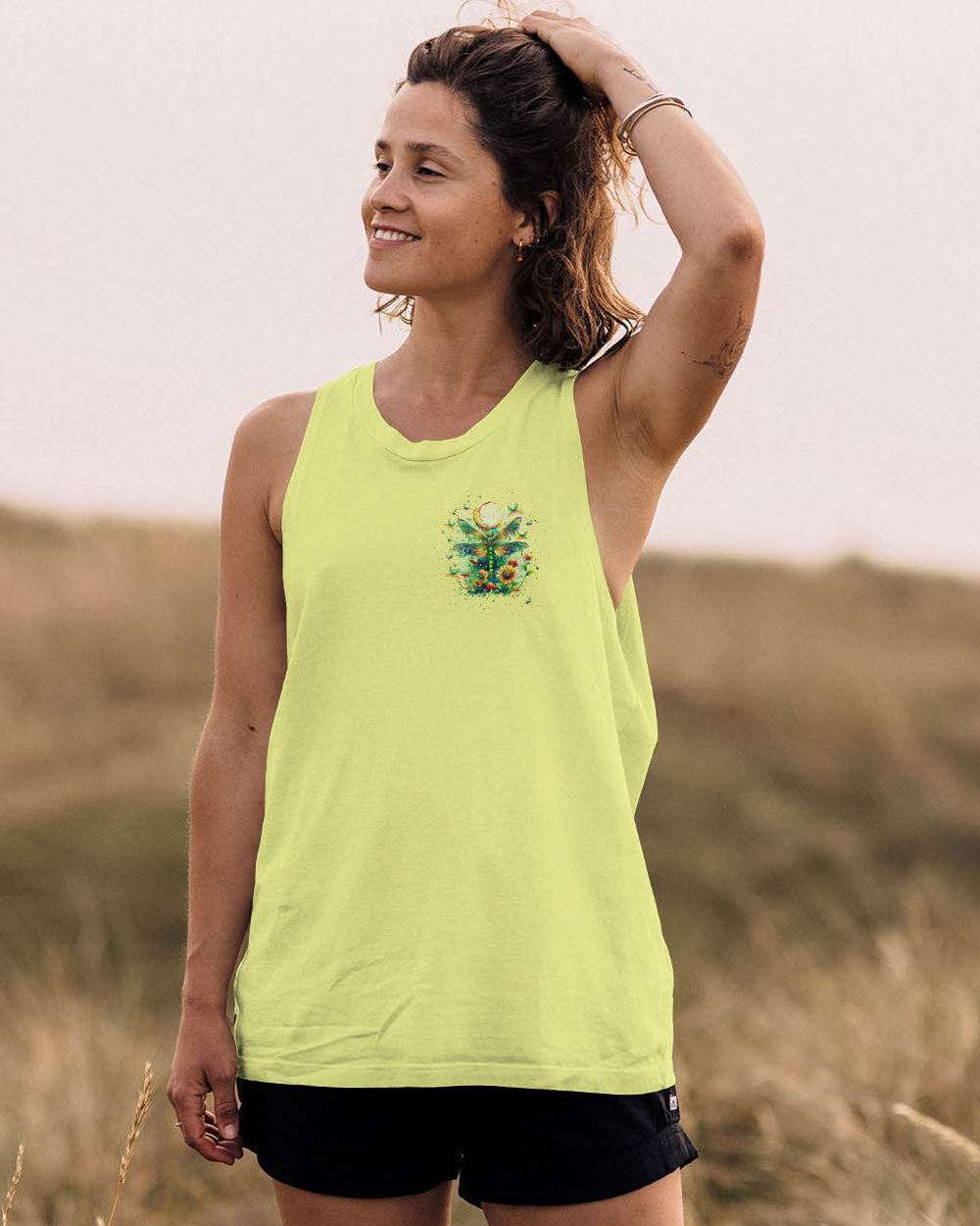 Fly Me to the Moon Let Me Play Among the Stars Dragonfly Celestial Graphic AOP Shirts _10_ PIvWi