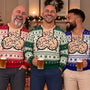 FunnyChristmasGiftForBaldDadPapaHusband PersonalizedUnisexUglySweater MI405 CLA4002 DEF