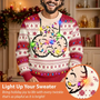 FunnyChristmasGiftForBaldDadPapaHusband PersonalizedUnisexUglySweater MI405 CLA4002 MK7
