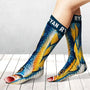 FunnyGagGiftForFishermanHusbandSon PersonalizedFishIllusionSocks HT874 CLA4262 Mk1