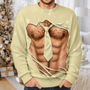 FunnyHairyBellyAbsBodyChristmas PersonalizedUnisexUglySweater MI413 CLA3980 MK3