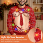 FunnyHairyBellyAbsBodyChristmas PersonalizedUnisexUglySweater MI413 CLA3980 MK7