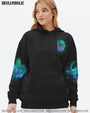 Good Girl Gone Bad Skull and Blue Roses Gothic Graphic AOP Shirts _9_ XUPk6