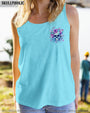 Good Girl gone Bad The B in Me Came Out Purple Skull and Floral Graphic for Women AOP Shirts _6_ d3FQ8