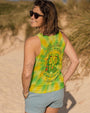 Good Times Crazy Friends Amazing Memories Yellow and Green Tie Dye for Women AOP Shirts _14_ LwXes