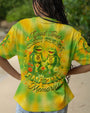 Good Times Crazy Friends Amazing Memories Yellow and Green Tie Dye for Women AOP Shirts _1_ KIpO8
