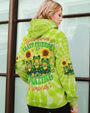 Good Times Crazy Friends Frog Fun Tie Dye with Sunflowers Graphic Tee for Women AOP Shirts _8_ 07vbV