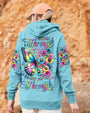 Grow Through What You Go Through Colorful Butterfly and Floral AOP Shirts _11_ TmOfd