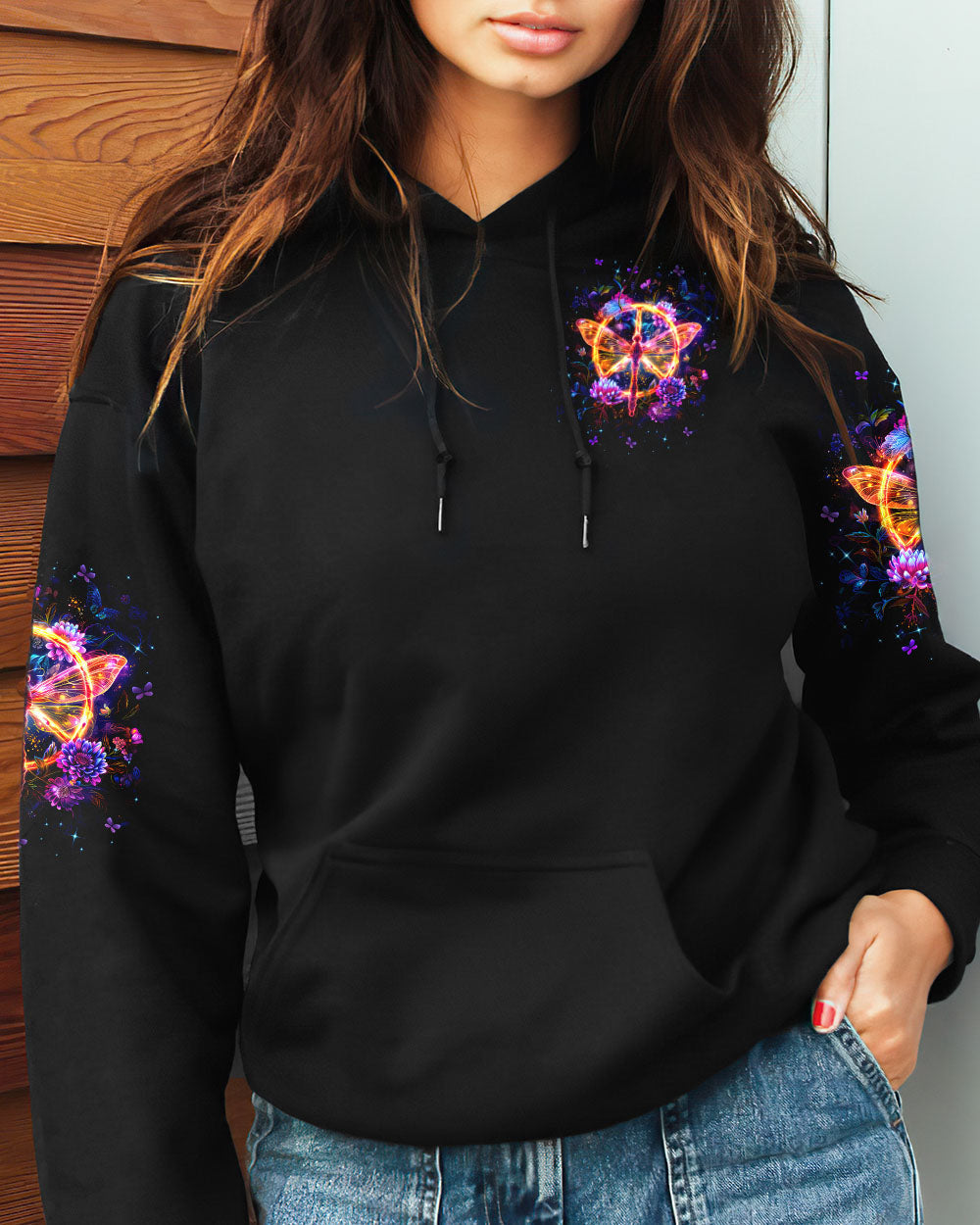 Hello Darkness My Old Friend Dragonfly Peace Sign AOP Shirts _13_ o37o9