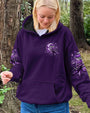 Hello Darkness My Old Friend Purple Owl Moon Rose Graphic Tee for Women AOP Shirts _6_ i5wkO