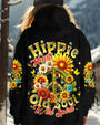 Hippie Heart Old Soul Wild Spirit Sunflower Peace Sign AOP Shirts _1_ i8AwW