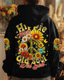Hippie Heart Old Soul Wild Spirit Sunflower Peace Sign AOP Shirts _8_ hxLHD