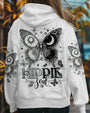 Hippie Soul Butterfly Black _26 White Sun and Moon Tee for Women AOP Shirts _7_ aJSQx