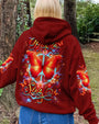 Hippie Soul Butterfly Peaceful Soul Butterfly and Floral Graphic Tee AOP Shirts _8_ YbDST