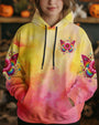 Hippie Soul Butterfly Sunflower Colorful Peace Sign Graphic AOP Shirts _13_ nobMV