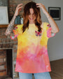 Hippie Soul Butterfly Sunflower Colorful Peace Sign Graphic AOP Shirts _9_ gOmp4