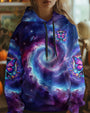 Hippie Soul Galaxy Peace Sign Butterfly Tie Dye Graphic AOP Shirts _14_ 5Mn9y