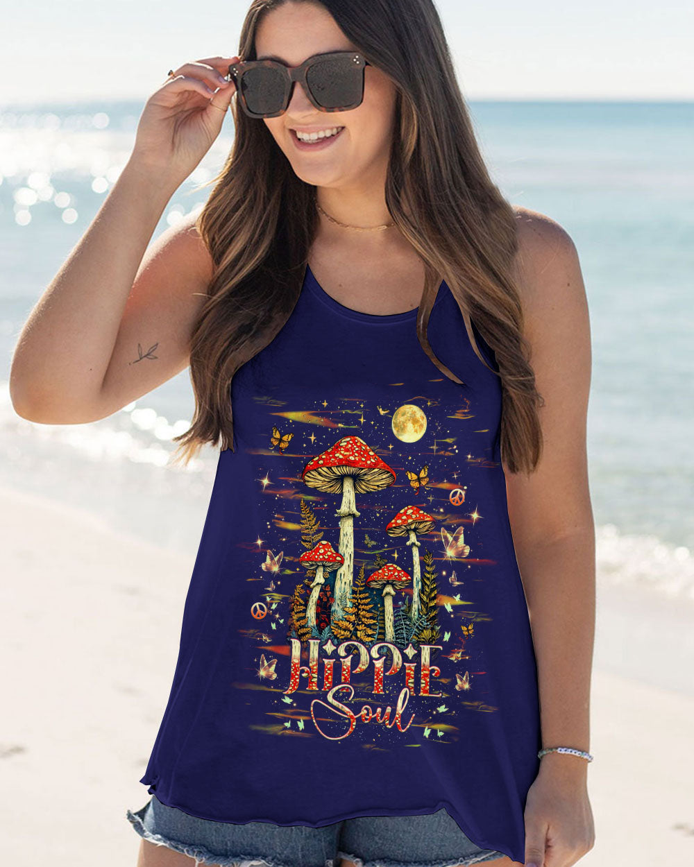 Hippie Soul Magic Mushroom _26 Moon Psychedelic Forest Graphic AOP Shirts _12_ JRNJI