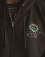 Hippie Soul Music Sunflower and Peace Symbol Graphic AOP Shirts _4_ PCy5b