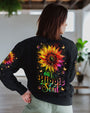 Hippie Soul Neon Psychedelic Sunflower with Peace Sign Boho Graphic AOP Shirts _10_ SsEty