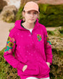 Hippie Soul Sunflowers with Peace Signs Bright Pink Graphic AOP Shirts _4_ kQyv6