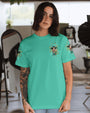 Hot Mess Im A Spicy Disaster Cow Design with Butterflies _26 Daisies AOP Shirts _15_ 0tiqf