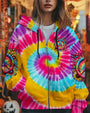 Humanity Is My Race Love Is My Religion Tie Dye Peace Symbol AOP Shirts _10_ ht0Wh