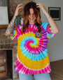 Humanity Is My Race Love Is My Religion Tie Dye Peace Symbol AOP Shirts _2_ uWjQY