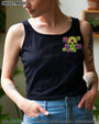I Am a Sweet Girl Pocket Full of Crazy Neon Sugar Skull and Rose AOP Shirts _10_ DHqo2
