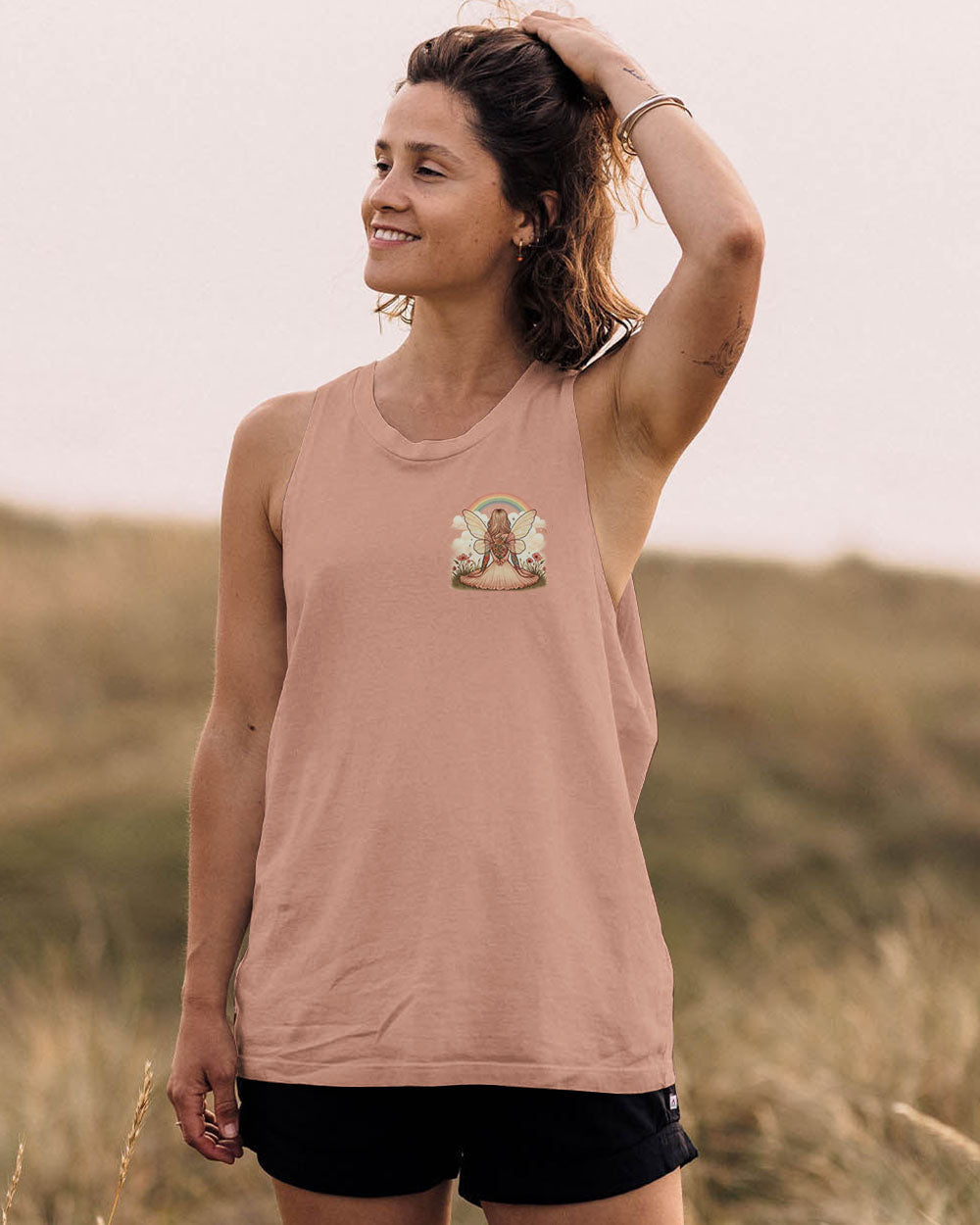 I Believe There Are Angels Among Us Angel and Floral Graphic AOP Shirts _7_ 2heEy