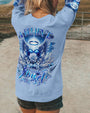I Believe There Are Angels Among Us Blue Angel Wings and Halo Heart Design AOP Shirts _9_ N6mAZ
