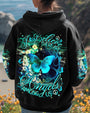 I Believe There Are Angels Among Us Blue Butterfly Graphic AOP Shirts _1_ 5GN4m