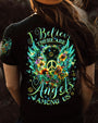 I Believe There Are Angels Among Us Butterfly Flower Wings Peace AOP Shirts _13_ fjOON
