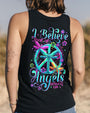 I Believe There Are Angels Among Us Dragonfly Neon Peace Symbol AOP Shirts _13_ 4hvq8