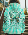 I Believe There Are Angels Among Us Green Rose Butterfly Tie Dye AOP Shirts _1_ Dxixa