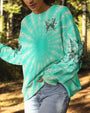 I Believe There Are Angels Among Us Green Rose Butterfly Tie Dye AOP Shirts _2_ 79Lvc