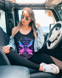 I Believe There Are Angels Among Us Neon Peace Sign with Wings Graphic AOP Shirts _9_ VpcPL