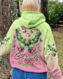 I Believe There Are Angels Among Us Pink and Green Butterfly Colorful AOP Shirts _7_ a9OLP