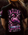 If Its Pink and Sparkly I Need It Flamingo Glamorous Glitter Graphic Tee for Women AOP Shirts _5_ xFZK5